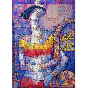 A. S. Rind, 24 x 36 Inch, Acrylic On Canvas, Figurative Painting, AC-ASR-811